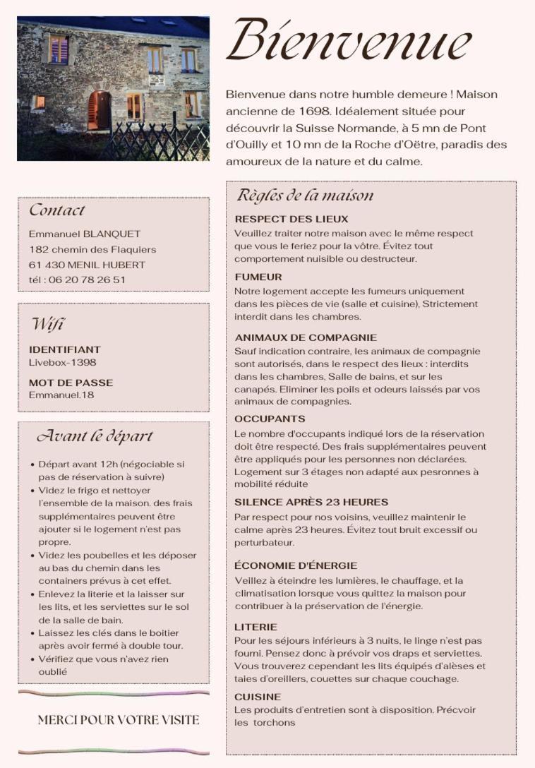 Gite De Campagne Tres Calme Ménil-Hubert-sur-Orne エクステリア 写真